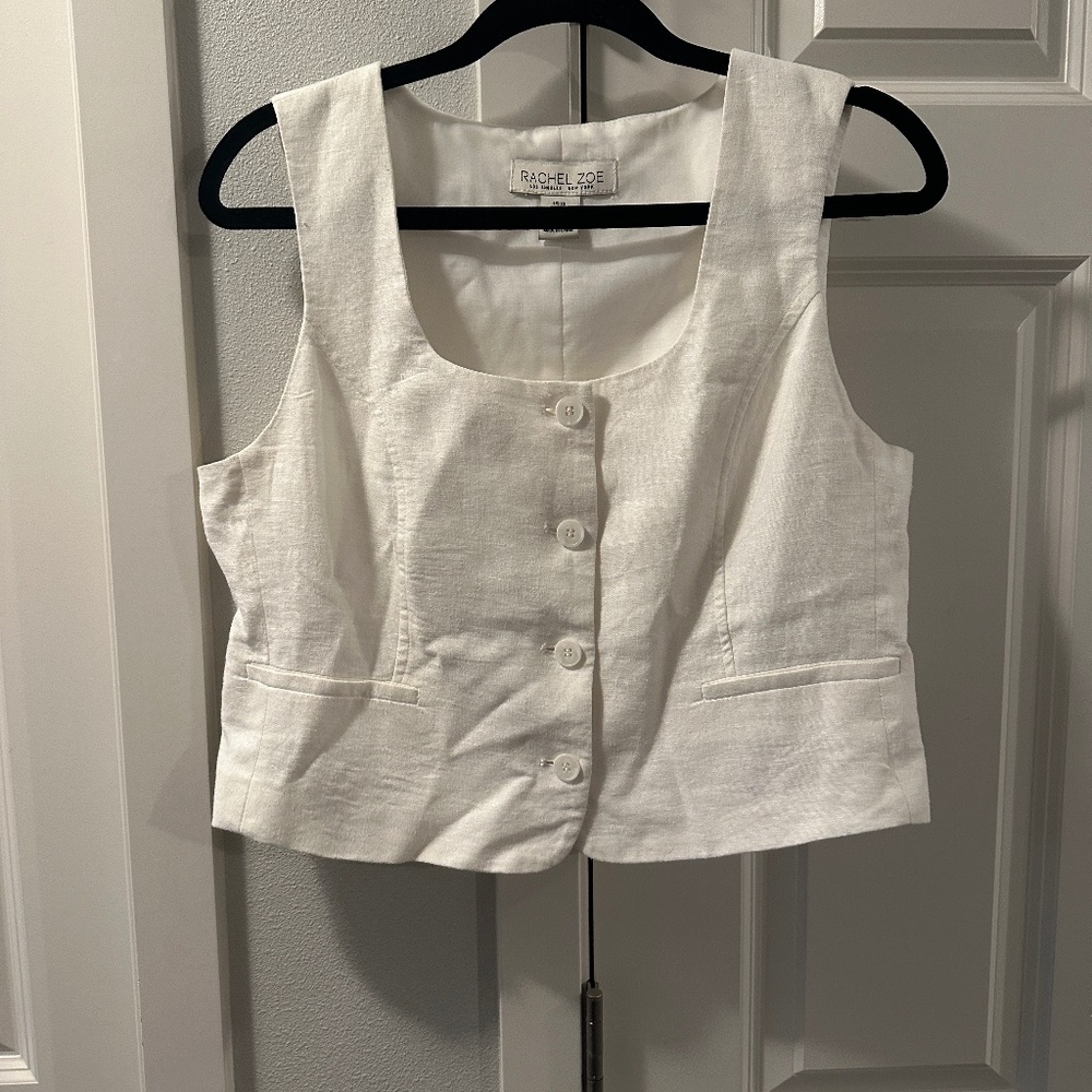 Linen vest top